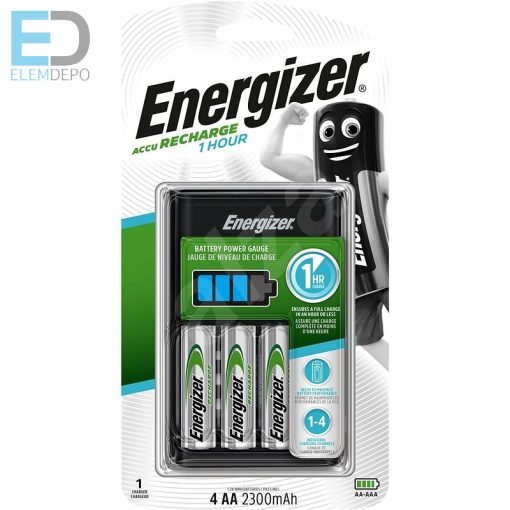 ENERGIZER 1 HOUR 1 órás akkutöltő ( +4 x AA 2.300mAh ) World's No.1