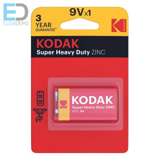 Kodak Super Heavy Duty 9V LR61 B1