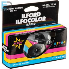   Ilford Ilfocolor Rapid Retro egyszer használatos, eldobható fényképezőgép 27 kép, 400 ASA (2024.09 )