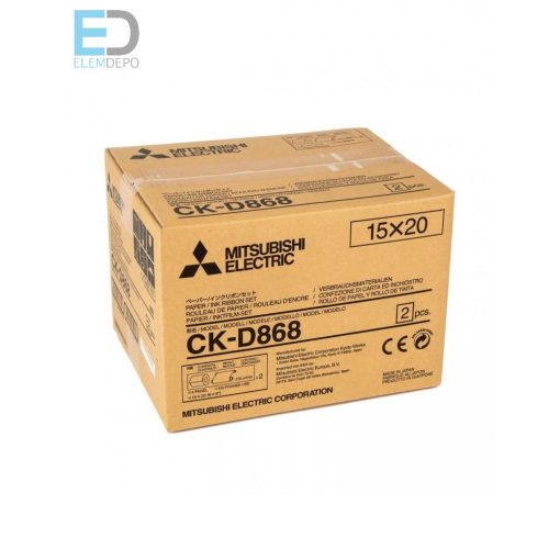 Mitsubishi CK-D868 Media Set 15 x 20cm ( 6" x 8" ) ( 2 x 430 10 x 15cm prints or 2 x215 15 x 20cm prints ) )